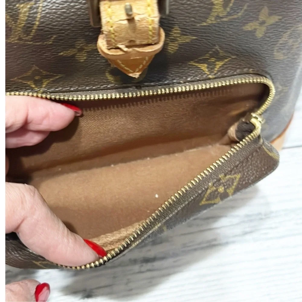 Louis Vuitton Monogram Monsieur MM Leather
Fabric Brown Backpack Purse - Picture 7 of 8